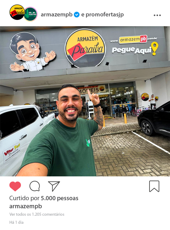 Foto promofertasjp no aramzém paraíba